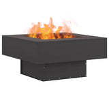 Fire Pit Black 80 x 80 x 40 cm Steel 858956