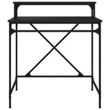Desk Black 80x50x90 cm Engineered Wood and Iron 826704