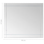 Wall Mirror 100x60 cm Glass 249534
