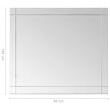 Wall Mirror 100x60 cm Glass 249534