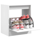 Shoe Cabinet White 60x42x69 cm Engineered Wood 839980
