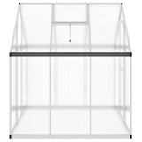 Greenhouse with Base Frame Silver 169x169x195 cm Aluminium 4005828
