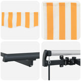 Retractable Awning Yellow 300 x 200 cm Fabric 3329502