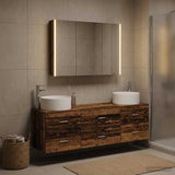 Bathroom Furniture Set 4 pcs Old Wood 49.5 x 44.5 x 65.5 cm 3407069