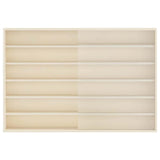 Wall Display Case with Shelf Beige 80 x 8.5 x 54 cm Plywood 42015628