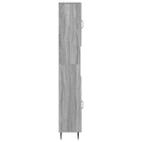 Bathroom Cabinet with Open Shelf HAARLEM Grey Sonoma 896821