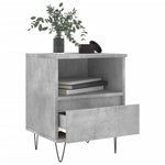 ZNTS Bedside Cabinets 2 pcs Concrete Grey 40x35x50 cm Engineered Wood 830629