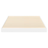 Floor Bed Frame White 80 x 200 cm Engineered Wood 893532