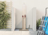 Outdoor Shower 246 cm Solid Pine Wood and Stainless Steel 886352