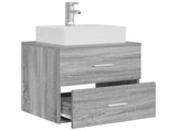 Wall-Mounted Sink Vanity Grey Sonoma 49.5 x 41 x 62.5 cm 890283