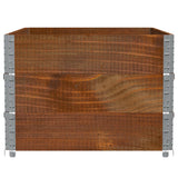 Pallet Collars 3 pcs Brown 120x80 cm Solid Wood Pine 3295369