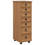 Rolling Cabinet with Drawers CORONA Honey Brown 42040535
