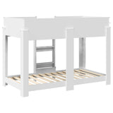Bunk Bed for Kids White 80 x 160 cm Engineered Wood 3410547