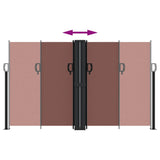 Retractable Side Awning Brown 140x1200 cm 4004809