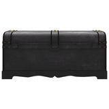 ZNTS Wooden Treasure Chest Large Black 60797