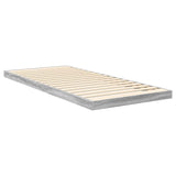 Floor Bed Frame Grey Sonoma 90 x 190 cm Engineered Wood 893529