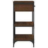 Console Table Brown Oak 75x34.5x75 cm Engineered Wood 833412