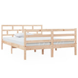 3101263 Bed Frame without Mattress Solid Wood 140x190 cm