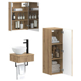 Bathroom Cabinet Set 4 pcs Artisan Oak 43 x 11.5 x 60.5 cm 3407382