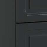Bedside Cabinet Black 62 x 34.5 x 44.5 cm Engineered Wood 895696