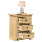 Bedside Cabinet Corona 53x39x66 cm Solid Wood Pine 4005659
