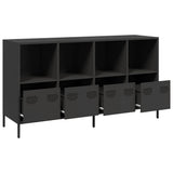Sideboard Black 135x39x73.5 cm Cold-rolled Steel 3307161