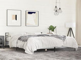 Bed Frame Grey Sonoma Engineered wood, metal, plywood 120x200 cm 3280040