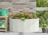 Planter White 90 x 45 x 50 cm Steel 883711