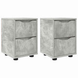 Bedside Tables 2 pcs Concrete Grey 30.5 x 30 x 43 cm 888804