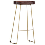 Gavin Bar Stools 2 pcs Solid Mango Wood 247835