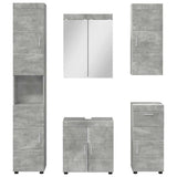 Bathroom Furniture Set TULUM 5 pcs Concrete Grey 3398057
