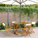 Garden Chair Set of 4 Cream White 3214610
