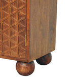 Chestnut Dice Cabinet IN3616