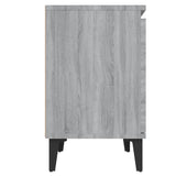 Bed Cabinets with Metal Legs Grey Sonoma 40x30x50 cm 813119