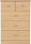 ZNTS Nevada 3+2 Drawer Chest 100-102-114