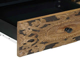 TV Cabinet with Door Brown 105 x 33.5 x 46 cm Solid Mango Wood 4018346