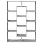 Book Cabinet Concrete Grey 102x29x143 cm Engineered Wood 3310301