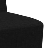Modular Sofa Unit Armless 2 pcs Black 55 x 74 x 82 cm Fabric 3399750
