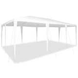Party Tent White 600 x 400 x 266 cm Polyethylene and Steel 42003429