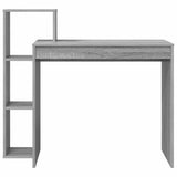 Desk with Shelf Grey Sonoma 100 x 40 x 90 cm Engineered Wood 869319