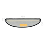 Stair Mats 10 pcs 65x24x4 cm Dark Grey Half Round Large 149753