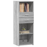 Highboard Grey Sonoma 45x42.5x124 cm Engineered Wood 846171
