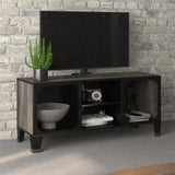 TV Cabinet Grey 105x36x47 cm Metal and MDF 335910