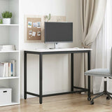 Table White 100 x 50 x 77 cm Engineered Wood and Steel 873793