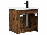 Bathroom Vanity Unit with Tap Smoked Oak 42 x 40 x 74.5 cm 889533