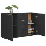 Sideboard Grey 120x35.5x75 cm Engineered Wood 801330