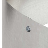Garden Planter Silver 90 x 90 x 20 cm Stainless Steel 873652