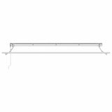 Retractable Awning Multicolour 400 x 200 cm Polyester and Metal 3329830