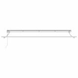 Retractable Awning Manual Multicolour Stripe 400x200 cm Fabric 3329806