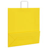 Paper Bags 250 pcs with Handles Yellow 45x17x48 cm 4102017